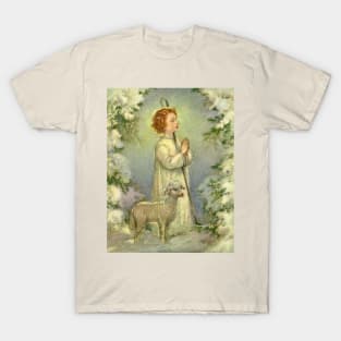 Vintage Christmas Lamb T-Shirt